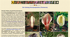 Desktop Screenshot of amorphophallus.info